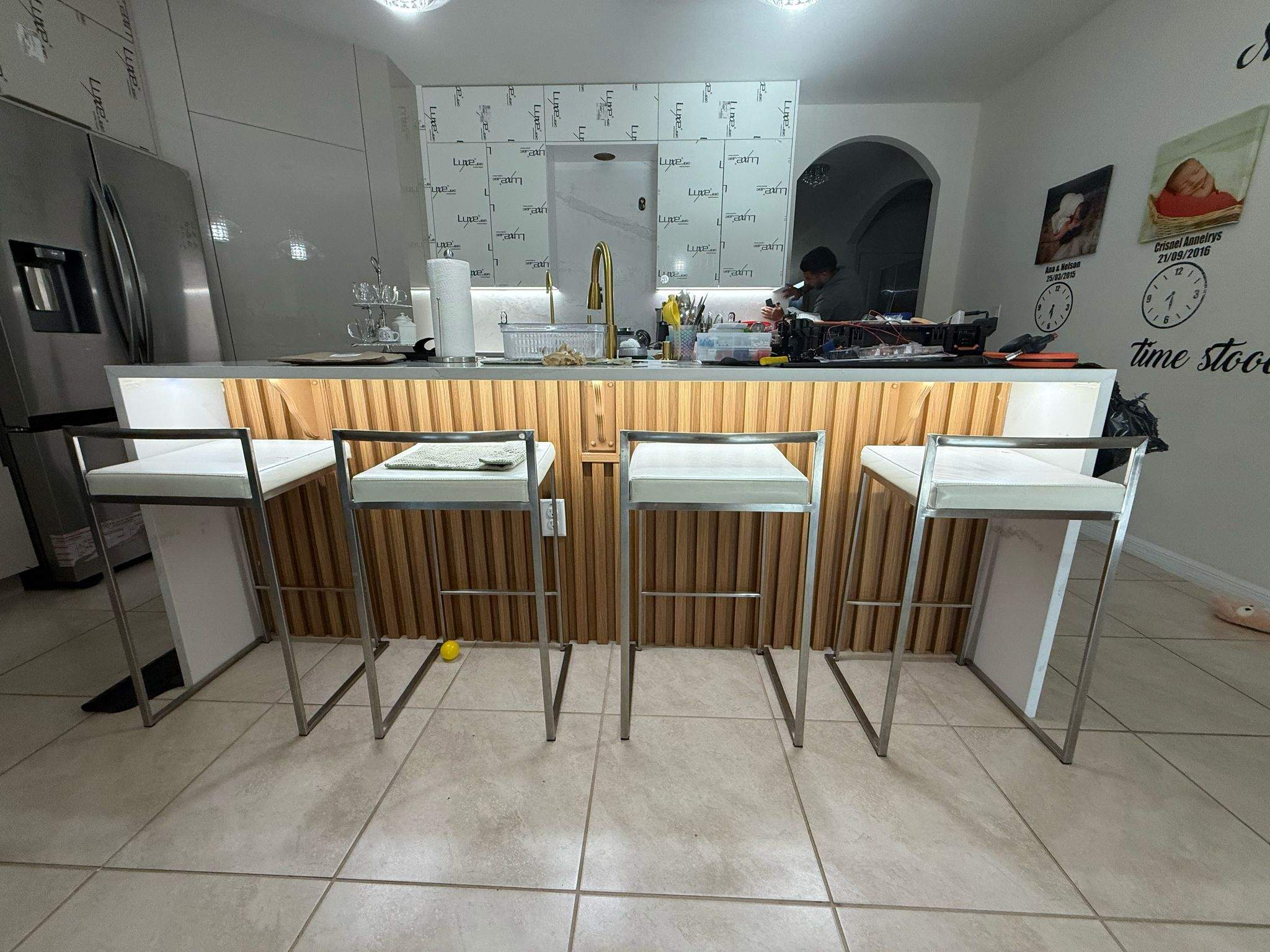 In Progress - Cabinets and Countertops