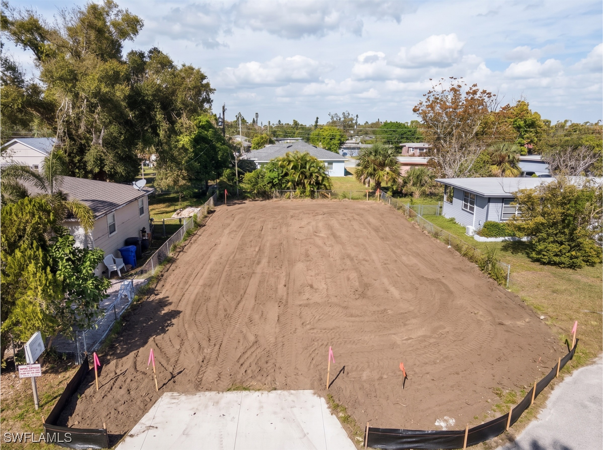 Before - Cleared Lot